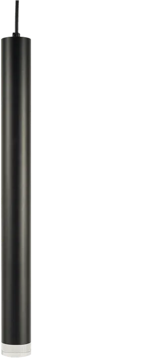 Modern Black Cylinder Pendant Light PNG image