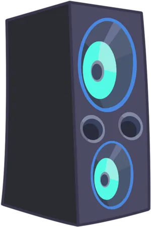Modern Black Speaker Illustration PNG