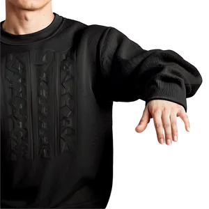 Modern Black Sweatshirt Look Png Xsg20 PNG image