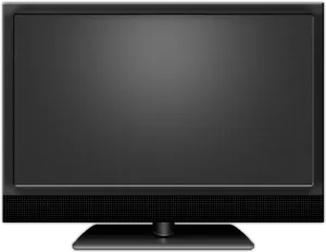 Modern Black Television Display PNG image