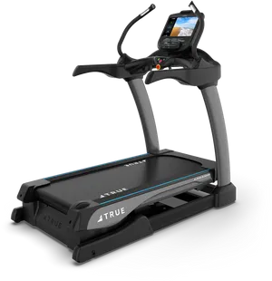 Modern Black Treadmill PNG