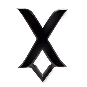 Modern Black X Logo Png Oqj PNG image