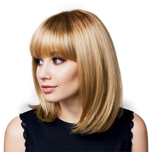 Modern Blonde Bangs PNG Ngp91 PNG