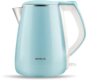 Modern Blue Electric Kettle Havells PNG image