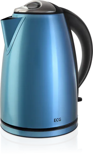 Modern Blue Electric Kettle PNG image