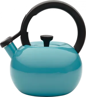 Modern Blue Stovetop Kettle PNG