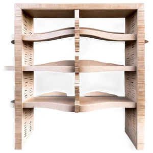 Modern Bookshelf Design PNG 05242024