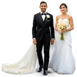 Modern Bride And Groom Png 48 PNG image