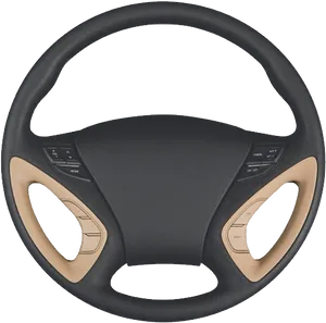 Modern Car Steering Wheel PNG image