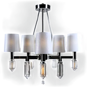 Modern Chandelier With Shades PNG Lfo64 PNG