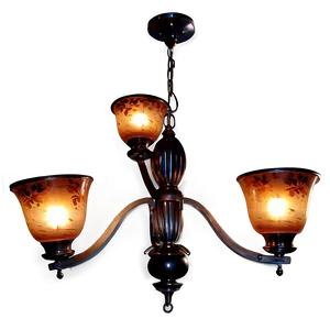 Modern Chandelier With Shades PNG Vim