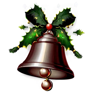 Modern Christmas Bells PNG 31