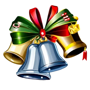 Modern Christmas Bells PNG Gab50