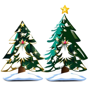 Modern Christmas Tree Graphic Png 17 PNG image