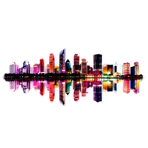 Modern City Night View PNG Kjx60 PNG