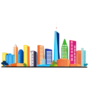 Modern City Skyline PNG 06202024 PNG