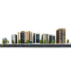 Modern City Street Architecture PNG 17 PNG
