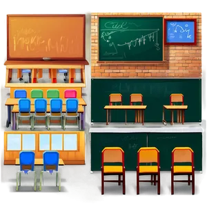 Modern Classroom PNG Gpk