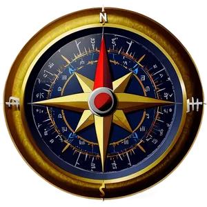 Modern Compass Design Png 05042024 PNG image
