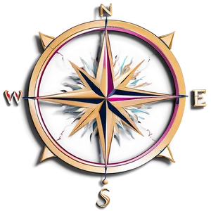 Modern Compass Rose Creation Png Inf PNG image
