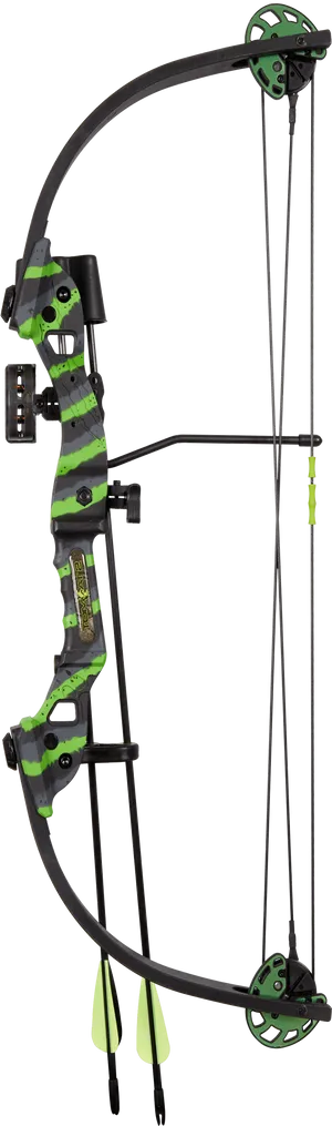 Modern Compound Bow Camouflage Design PNG image