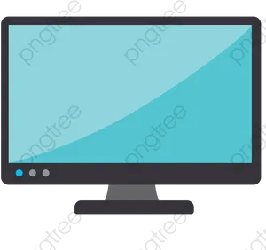 Modern Computer Monitor Vector