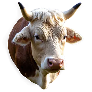 Modern Cow Head PNG 06212024