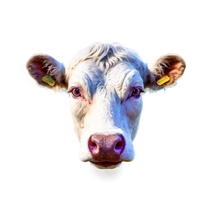 Modern Cow Head PNG 06212024