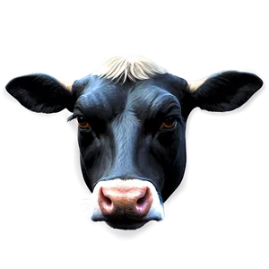 Modern Cow Head PNG Xho