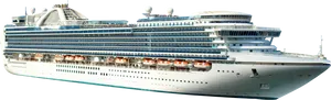 Modern Cruise Liner Profile PNG image