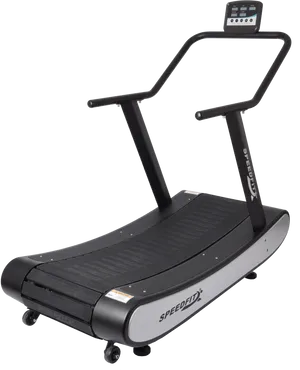 Modern Curved Treadmill PNG image