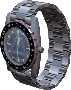Modern Dive Watch3 D Render PNG image