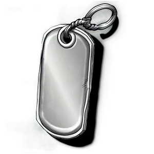 Modern Dog Tag Sketch Png 06122024 PNG image