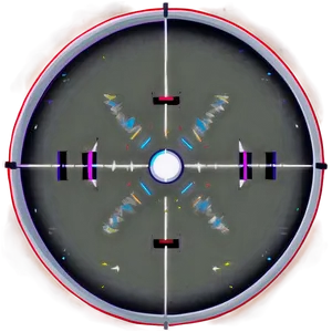 Modern Dot Crosshair Png 5 PNG image