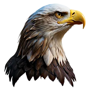 Modern Eagle Head Art PNG 06292024