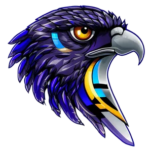Modern Eagle Head Art PNG 80