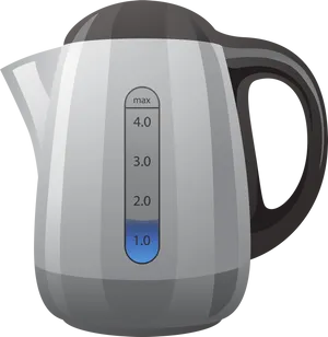 Modern Electric Kettle Design PNG image