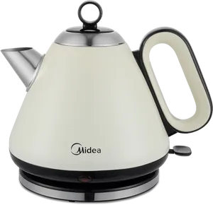 Modern Electric Kettle Midea Brand PNG image