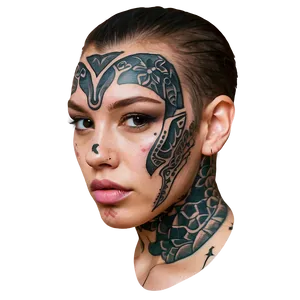 Modern Face Tattoo Ideas Png Ppc PNG image