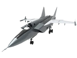 Modern Fighter Jet Isolated PNG image