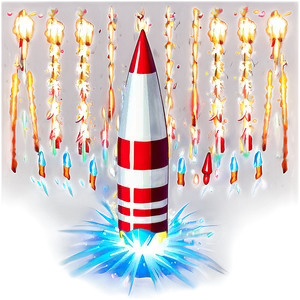Modern Firework Rocket PNG Klj12 PNG