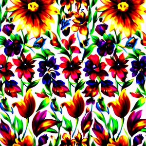 Modern Floral Pattern Png Bxl PNG image