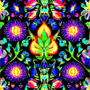 Modern Floral Pattern PNG Lyn75 PNG