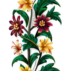 Modern Floral Pattern Png Umd57 PNG image