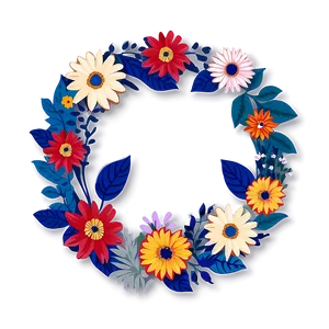 Modern Flower Circle Png 68 PNG image