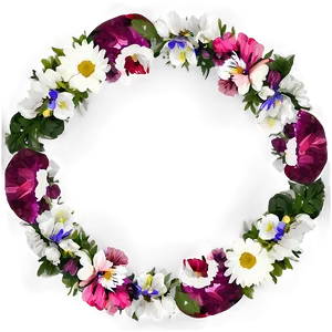 Modern Flower Circle PNG Bwk62 PNG