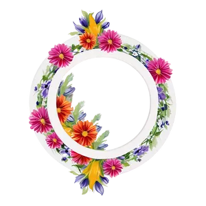 Modern Flower Frame Png Woo58 PNG image