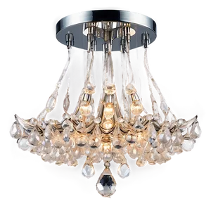 Modern Flush Mount Chandelier PNG 90 PNG