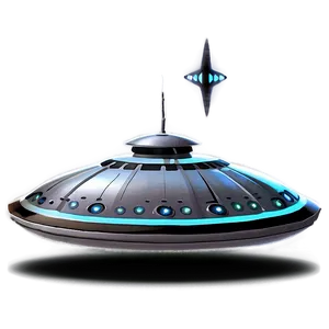 Modern Flying Saucer Artwork Png Vyr20 PNG image