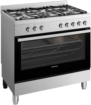 Modern Freestanding Gas Stove PNG image
